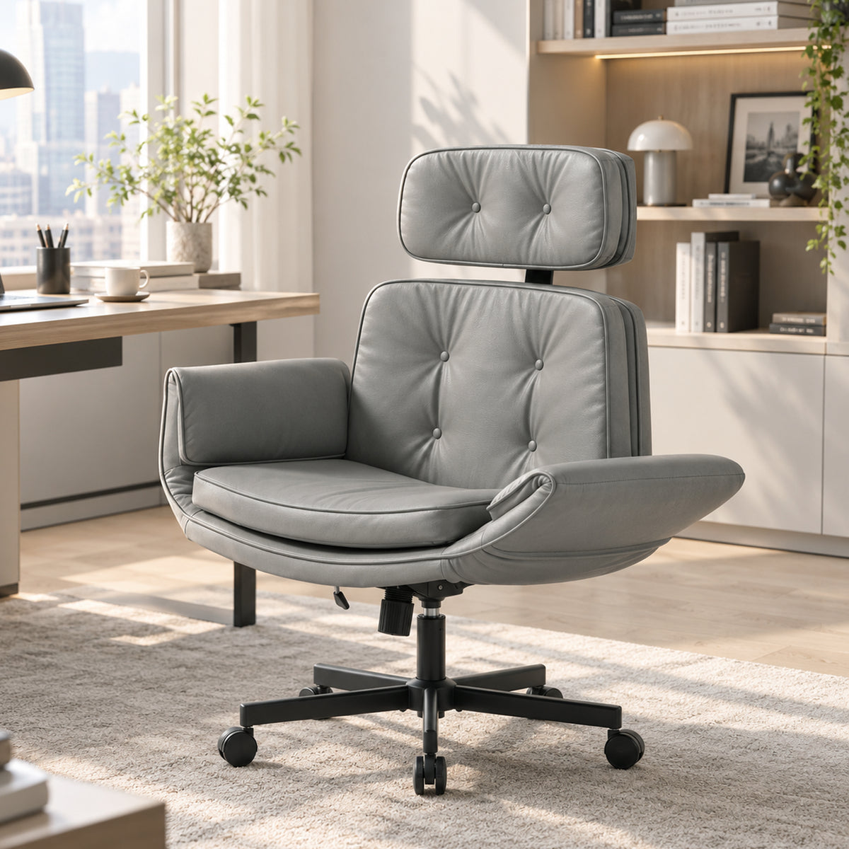 Pet-Friendly Criss Cross Chair with Wide Seat