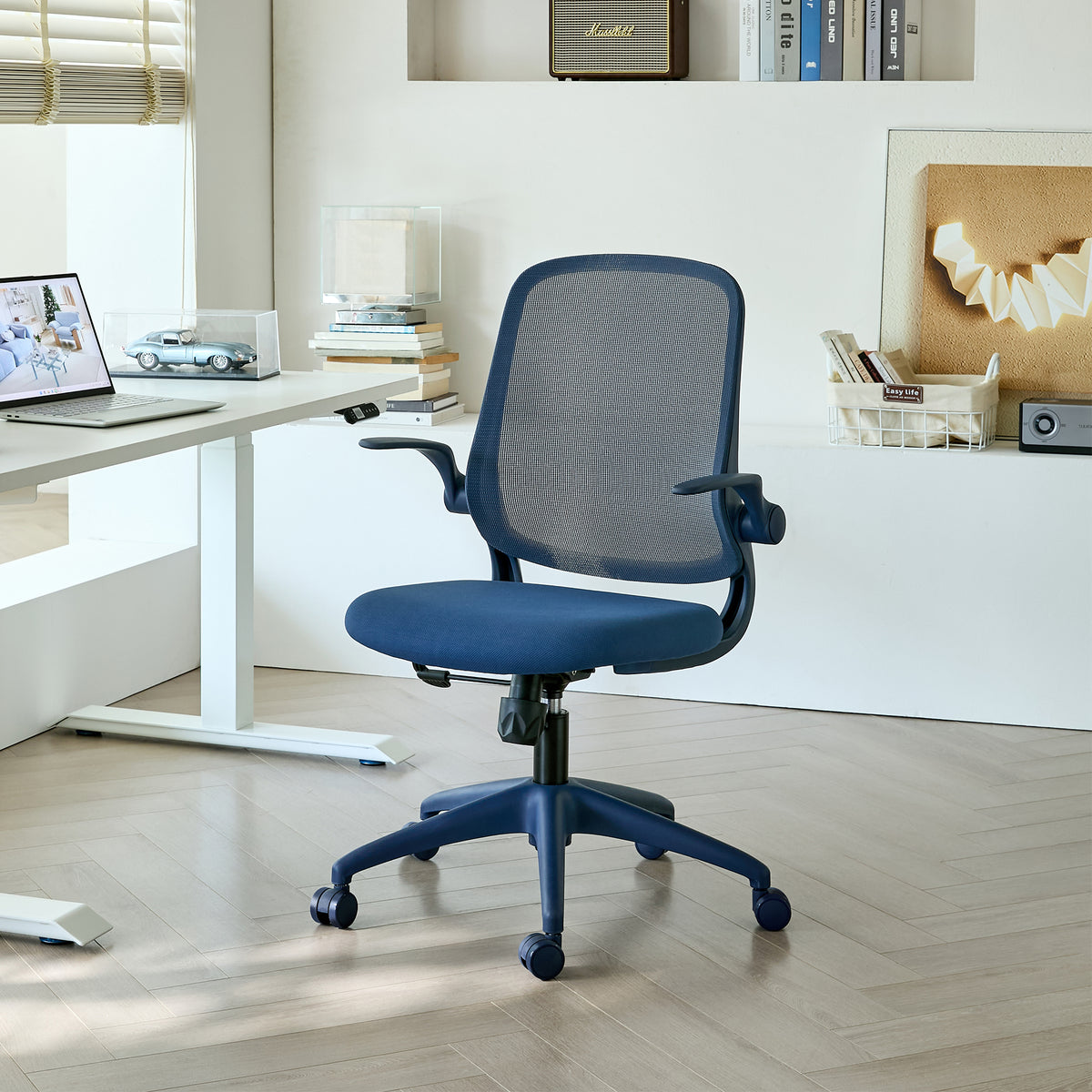 Colorful Ergonomic Office Chair with Flip-Up Armrests